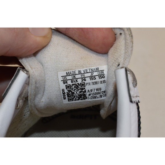 Adidas Samoa Skeakers White/Green Kids Size 9K Youth Gum Walking Shoes Leather - Picture 9 of 9